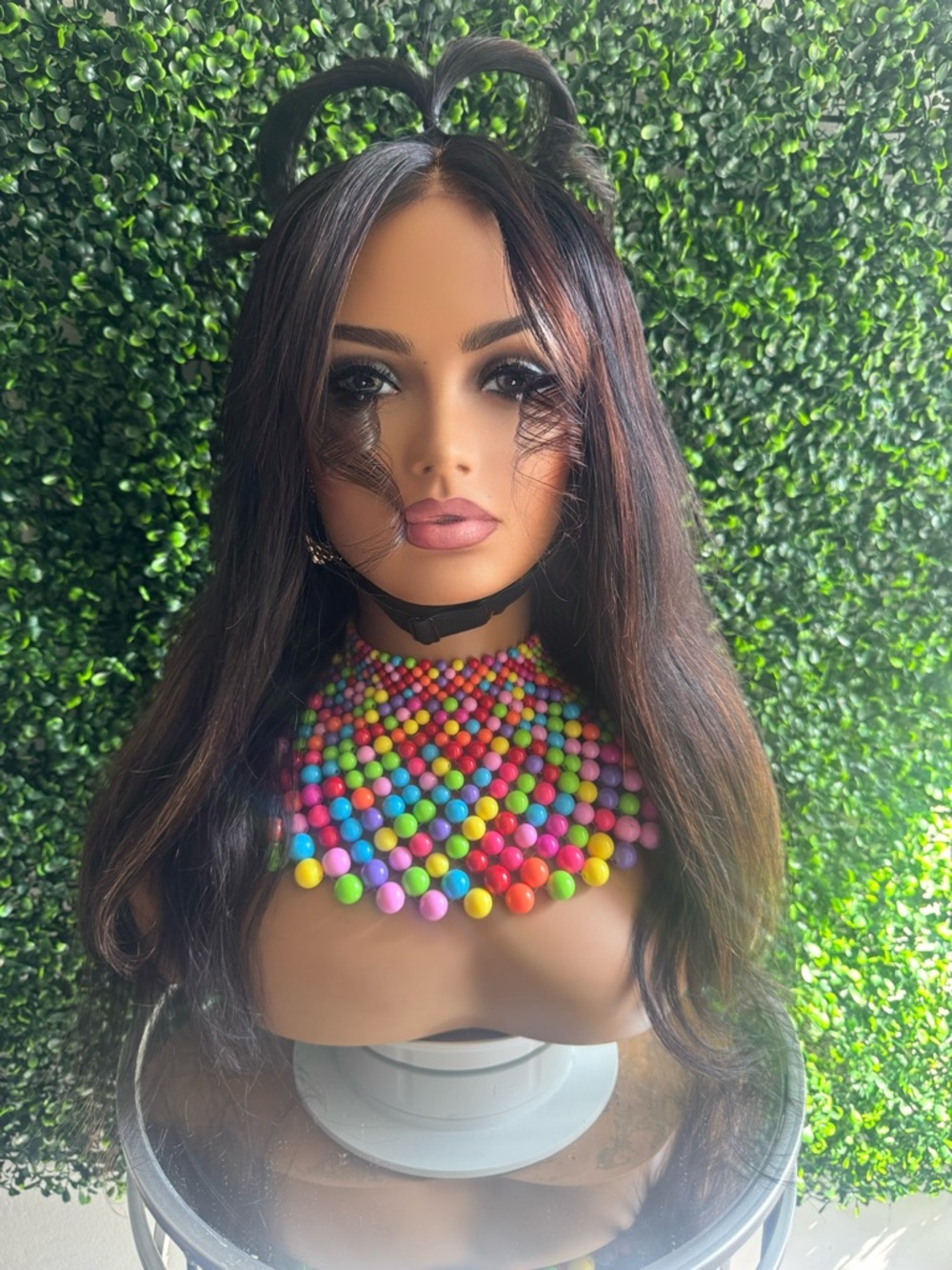 Closure wig 100% Brazilian hair wig
